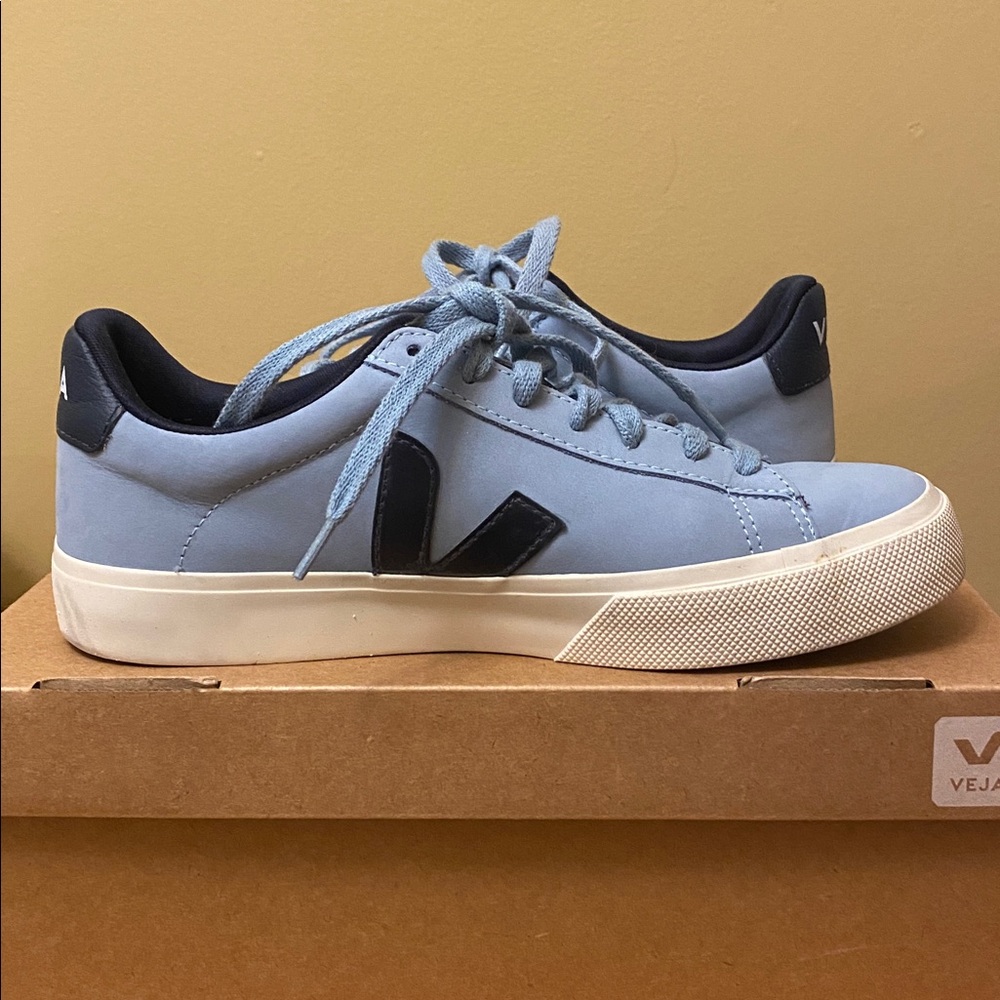 Women’s Veja Blue Nubuck Campo size 8 Sneaker - Picture 9 of 11